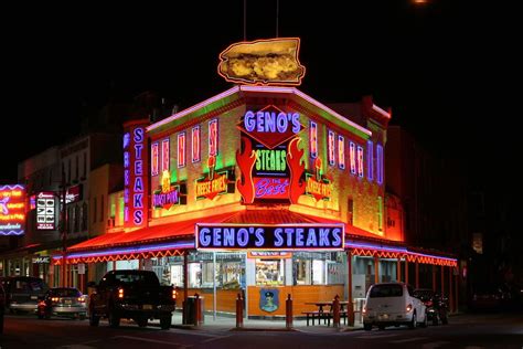 Geno's philly cheesesteak. Jul 27, 2016 ... If you've ever been to Philadelphia, you may have heard about the business rivalry between Pat's and Geno's, two cheesesteak restaurants ... 