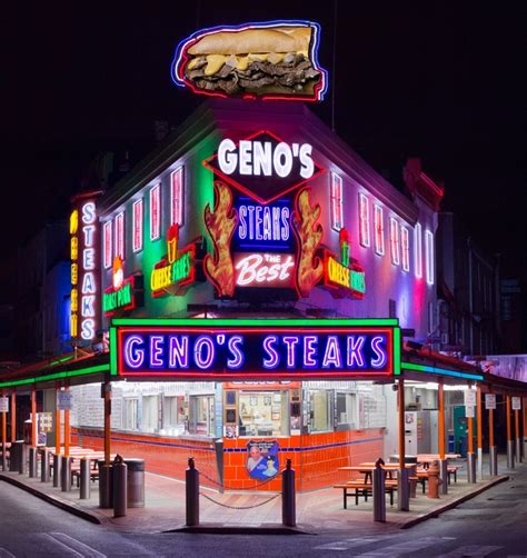 Genos steaks. Passing through Philadelphia calls for a stop for some famous cheesesteaks. We stopped at Geno's Steaks and Pat's King of Steaks to try out these two famous ... 