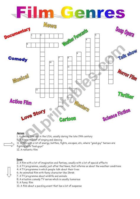 Genre with many subgenres crossword clue. The Crossword Solver found 30 answers to "Rock music genre", 6 letters crossword clue. The Crossword Solver finds answers to classic crosswords and cryptic crossword puzzles. Enter the length or pattern for better results. Click the answer to find similar crossword clues . Enter a Crossword Clue. 