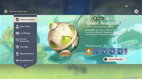 Genshin Impact 3 0 How To Complete Tablet Analytics Event