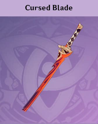 Genshin Impact How to Get and Ascend the Cursed Blade