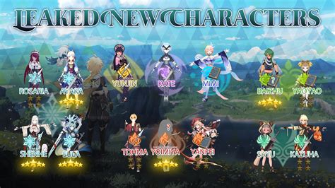 Genshin impact leak reddit. New info about Arlecchino, Fontaine and Liyue characters via uncle A. 少女 (translated to girl) is used to refer to medium female model (e.g. Nilou) Fontaine currently has 7 female five-star girls, and 2 male five stars -> Fontaine currently has 7 female 5 stars, i don't think any of them are dendro [,] 2 male 5 stars. 