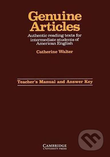 Genuine articles teachers manual with key by catherine walter. - Character strengths and virtues a handbook classification christopher peterson.