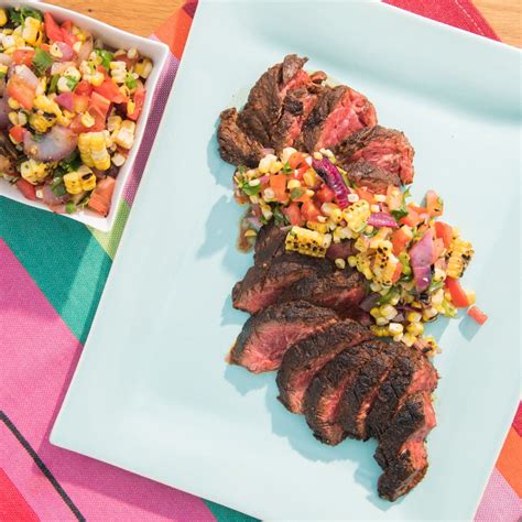 Our Brightest Summer Dishes: With Doug Quint. The Kitchen is sharing a bright and colorful spread of best summer flavors, starting with Geoffrey Zakarian's Hanger Steak with Grilled Salsa and Katie Lee's Farmers Market Flatbread.. 