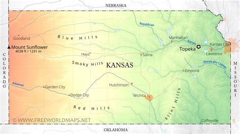 Fast Facts. Nickname: The Sunflower State. Statehood: 1861; 34th state. Population (as of July 2015): 2,911,641. Capital: Topeka. Biggest City: Wichita. Abbreviation: KS. State bird: western meadowlark. State flower: sunflower. . 