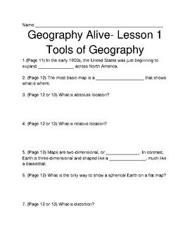 Geography Alive Lesson Guide