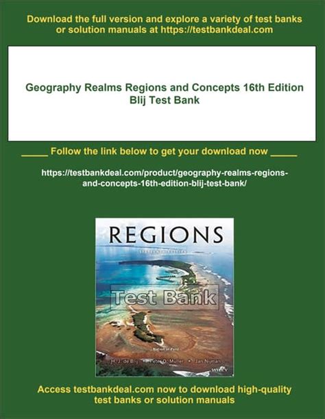 Geography Realms Regions And Concepts 16th Edition