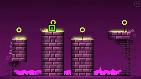 A super-addictive and very, very hard platform game, synced to an awesome soundtrack. Jump and fly your way through danger in this rhythm-based action platformer! Prepare for a near impossible challenge in the world of Geometry Dash. Push your skills to the limit as you jump, fly and flip your way through dangerous passages and spiky obstacles.. 