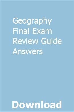 Geography final exam review guide answers. - Dresdener italienische oper zwischen hasse und weber.