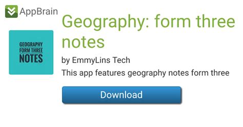 Geography form three notes APK Download for Android 