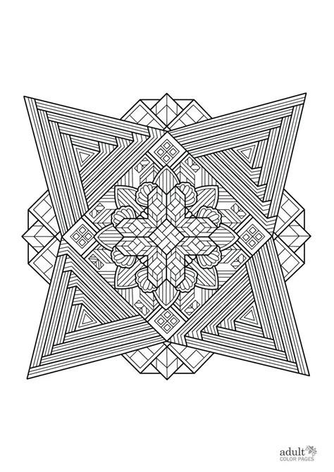 Geometric Coloring Pages Adults