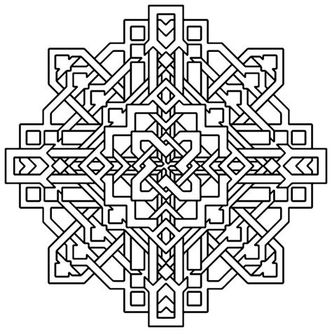 Geometric Design Coloring Pages