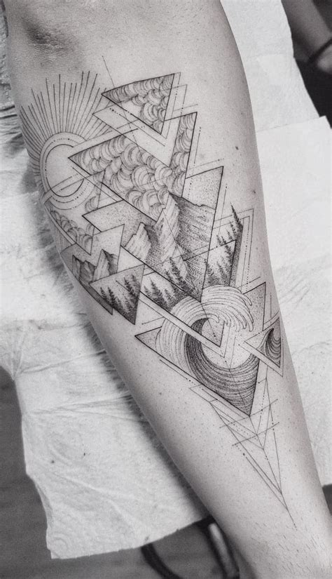 Geometric Nature Tattoos A Visual Guide