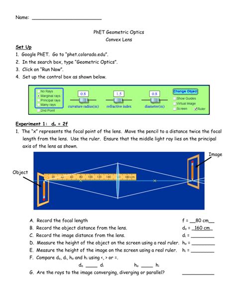 Geometric Optics Phet Lab Answers