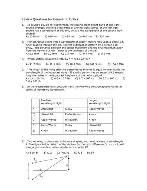 Geometric optics study guide and review answers. - Hampton bay ac 552 bb manual.