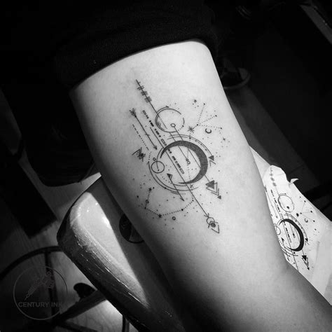 Geometric scorpio constellation tattoo. 1. The Scorpio World. Source: dibujosenelsotanotattoo. The Scorpio constellation is a simple yet intriguing tattoo design for both men and women. The sun, moon, and Scorpio signs make the design look unique and meaningful. 2. Alien Invasion. 