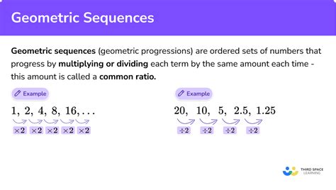 Geometric sequence examples with solutions.  Additionally, it will tell you whether...
