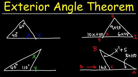 Geometry - 3.5 Exterior Angle Thereom and Triangle Sum …