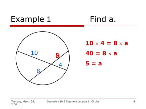 Geometry 10.5 Segment Lengths in Circles YouTube