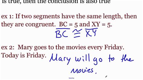 Geometry 2.3 Apply Deductive Reasoning YouTube