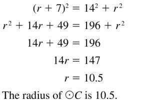 Geometry Big Ideas Ch 10 Circle Challenge Problems Worksheet Big
