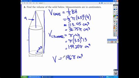 Geometry Chapter 10 Practice Test Part D.avi YouTube