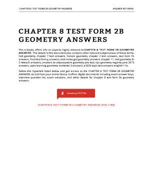 Geometry Chapter 10 Test Form 2b