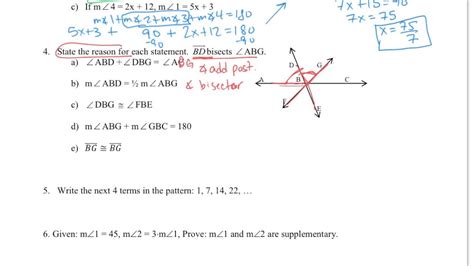 Geometry Chapter 2 In Class Review YouTube