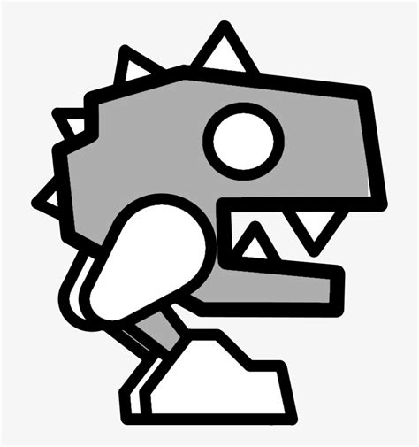 Geometry Dash Icon Coloring Pages Geometry Dash Robot 3 Transparent