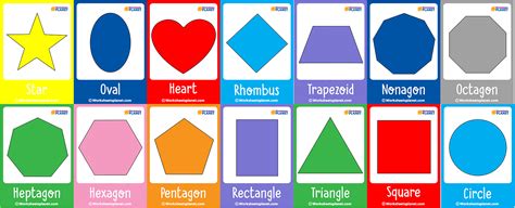 Geometry Shapes Flashcards Teacher Resources - Worksheets …