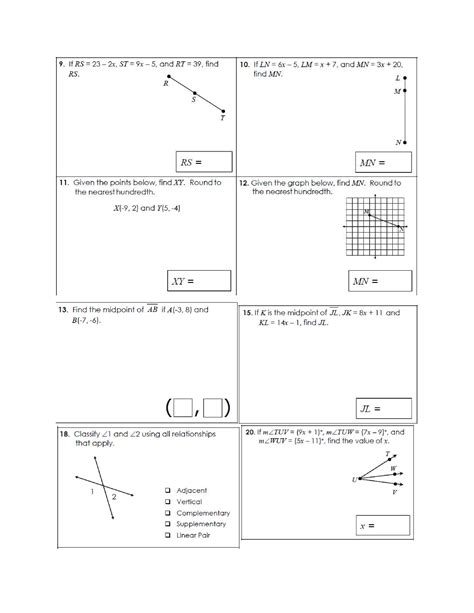 Geometry Unit 1 Study Guide Guides Online