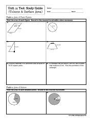Geometry Unit 11 Test Answers Exam Academy
