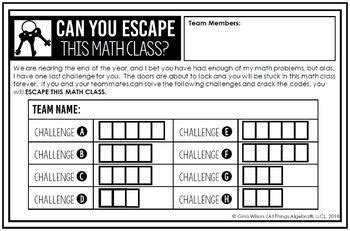 This 6th-grade End-of-Year Math Review Digital Escape Bundle is perfect for keeping students engaged while they review!There are Five 6th-grade Digital Summer Escapes. There is one summer escape for each domain in 6th-gr. 5. Products. $12.50Price $12.50$17.50Original Price $17.50Save $5.00. View Bundle.