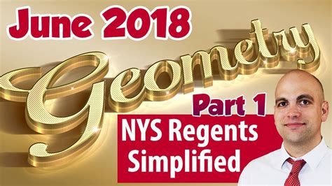 NYS Geometry – COMMON CORE – Regents June 2018 Par