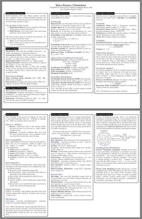 Geometry theorems cheat sheet pdf