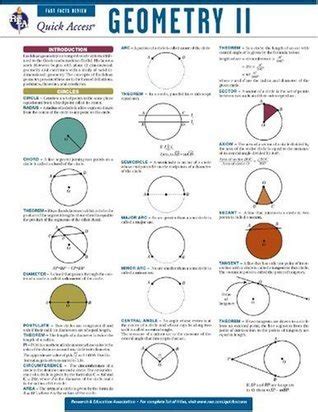 Full Download Geometry 2  Reas Quick Access Reference Chart By Research  Education Association