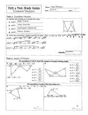 Geometry_Unit_4_Test_Study_Guide.pdf Geometry Unit 4 Test Study Guide Properties of Triangles