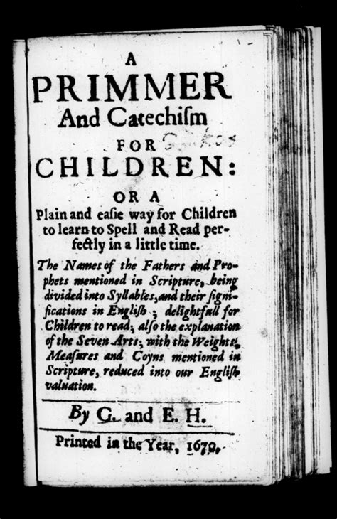 George Fox s Catechism for Children 1660