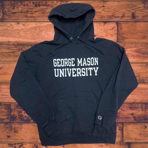 George Mason University Black Stadium Heavy Jacket Hoodie