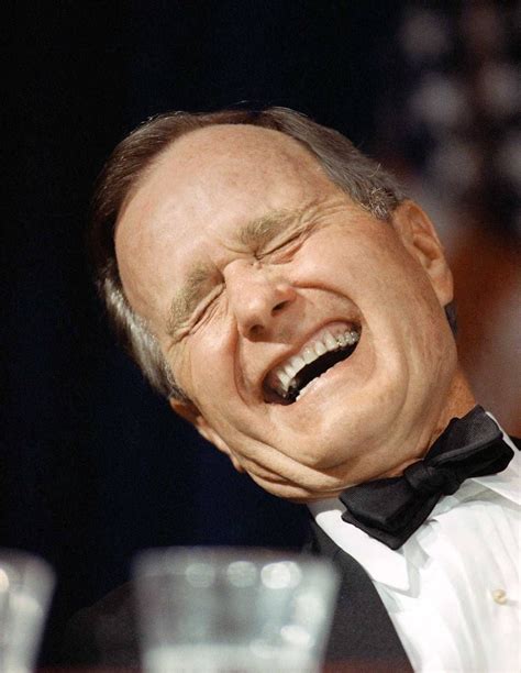 George bush laughing. At a 2004 Kennedy Center event for the progressive organization People for the American Way, Chase made some pretty inflammatory comments about then-President George W. Bush. "This guy in office ... 