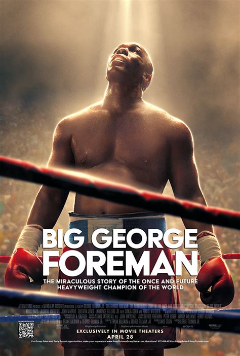George forman movie. Release Date: 27 Apr 2023. Original Title: Big George Foreman. Ironically for a man latterly famous for grilling, there’s nothing very lean about this two-hour-plus boxer-born-again biopic ... 