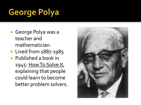 George polya contribution to mathematics