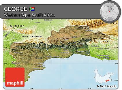 George satellite map - online map of George, South …