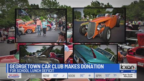 Georgetown car club makes donation for school lunch deficit
