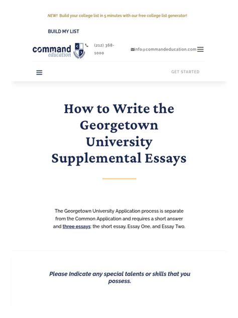 Georgetown essays that worked.  Welcome back! 1.  By understanding the univer...