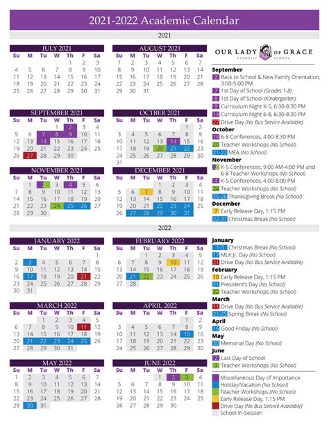 Georgia Connections Academy School Calendar