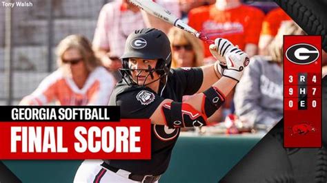 Georgia Edged by Razorbacks in Series Finale, 4-3