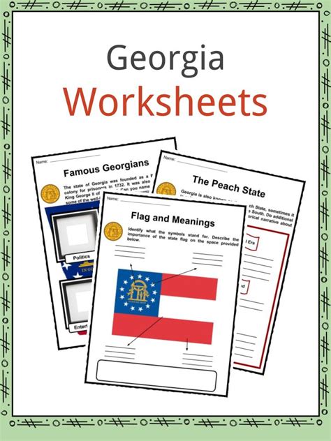 Georgia Facts, Worksheets & State History Information …