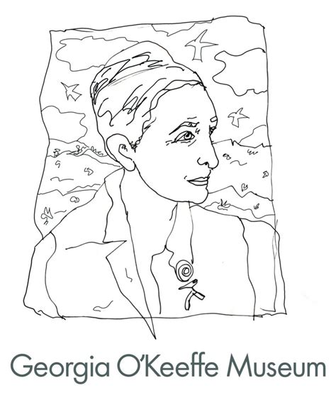 Georgia Okeeffe Coloring Pages