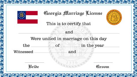 Georgia marriage license appointment.  Prepare for the application and ceremony.  If eith...